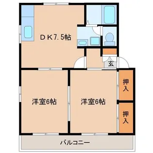 ビラフレグランス【1階】の間取り