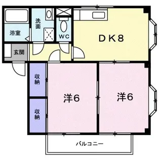 ヴィラマリン A【1階】の間取り