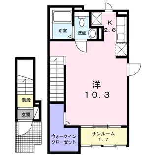 ヴォルフ【2階】の間取り