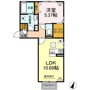 ボヌール吉村【1階】の間取り