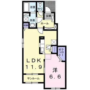 ゴーズ ハイツ【1階】の間取り