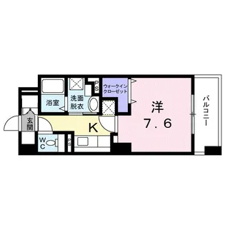 カーサ フィーネ【4階】の間取り