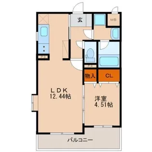 センチュリーコート10番館【201号室】の間取り