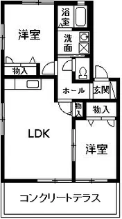 マ・メゾン【102号室】の間取り