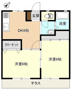 長井ハイツ【101号室】の間取り