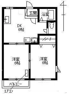 ポニーハイツ【201号室】の間取り
