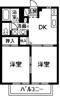 ロワール【2階】の間取り