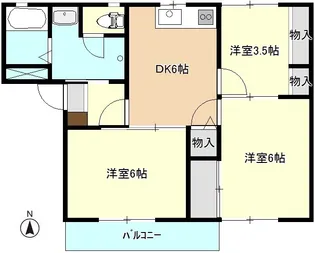 アベニール77【102号室】の間取り