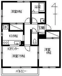 ラークヒルズA【1階】の間取り