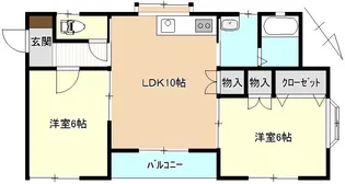 グリーンベル【102号室】の間取り
