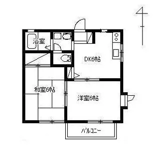 群馬県前橋市古市町【アパート】の間取り