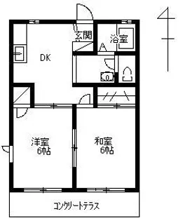 アンシャンテ【103号室】の間取り