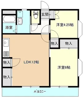 グリーンコーポ真塩【101号室】の間取り
