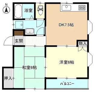 S-HOUSE【101号室】の間取り