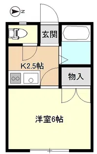江田ハイツ【101号室】の間取り