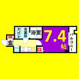 1Kの間取り画像