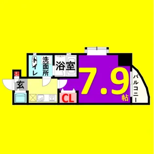 1Kの間取り画像