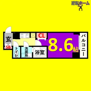 1Kの間取り画像