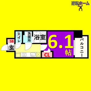 ディアレイシャス金山【12階】の間取り