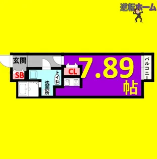 1Rの間取り画像