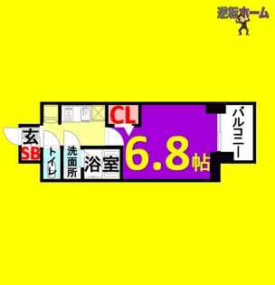 プレサンス大曽根駅前ファースト【4階】の間取り