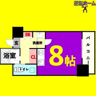 愛知県名古屋市中区千代田2丁目【マンション】の間取り