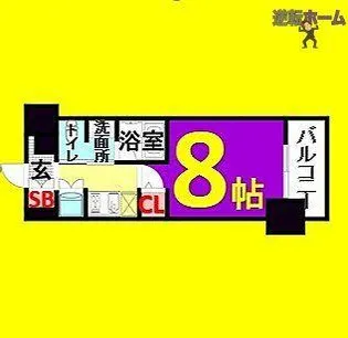 1Kの間取り画像