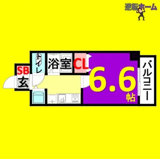プレサンス千種駅前ネオステージ【402号室】の間取り