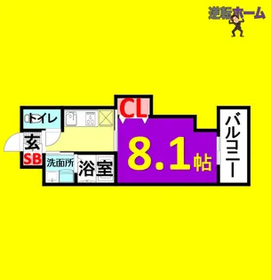 1Kの間取り画像