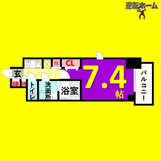 1Kの間取り画像