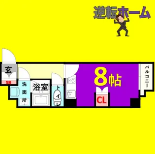 グランメールモリタⅡ【4階】の間取り