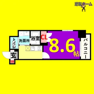 プランベイム大須駅前【10階】の間取り