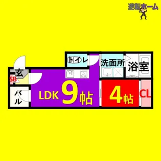 志賀本通ヒルズ【1階】の間取り