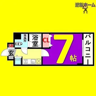 プロシード新栄【6階】の間取り
