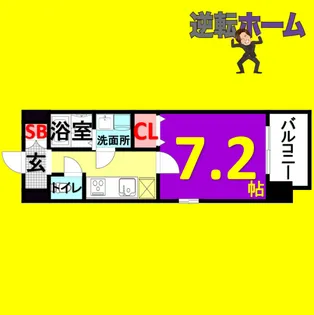 1Kの間取り画像