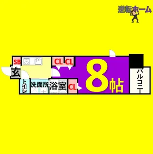 パルティール金山アネックス【10階】の間取り