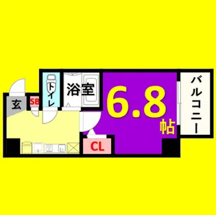 クレストステージ名駅【302号室】の間取り