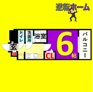 1Kの間取り画像