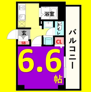 プレミアムコート名古屋金山インテルノ【11階】の間取り