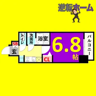 1Kの間取り画像