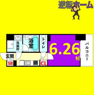 リシュドール堀田駅東【802号室】の間取り