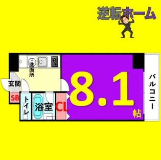 ヒルズ新栄3号館【9階】の間取り