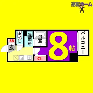 大須レジデンス【7階】の間取り