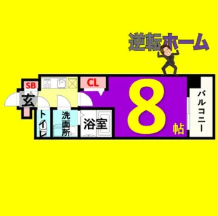 1Kの間取り画像