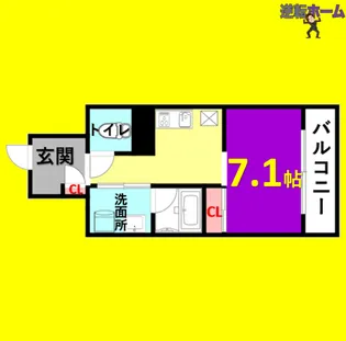 カルマート【9階】の間取り