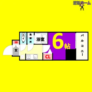 1Kの間取り画像