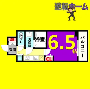 1Kの間取り画像