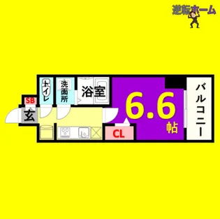 プレサンス大須観音ビザリア【5階】の間取り