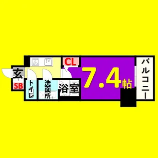 1Kの間取り画像