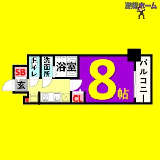 1Kの間取り画像